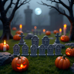 Palm-sized tombstones for dollhouse graveyard scenes