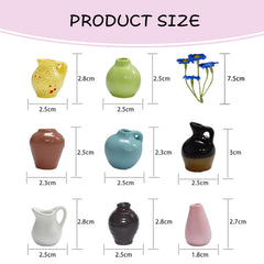 Mini vase magnet displaying photos on refrigerator