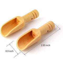 Mini wooden spoons for bath salts and tea scooping