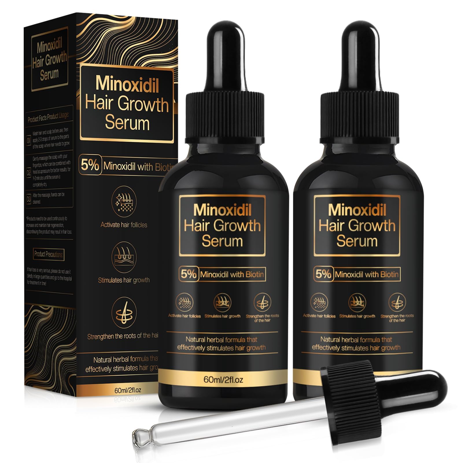 Minoxidil Hair Growth Serum 60ml bottle