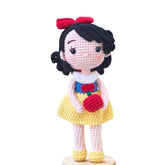 Minoxo Snow White crochet doll soft yarn handmade