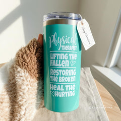 Minty blue iridescent finish 16oz insulated tumbler 0206