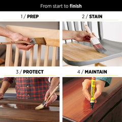 Outdoor indoor furniture use Minwax Helmsman Teak Oil alt text