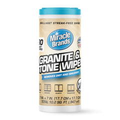 MiracleWipes granite and stone 30 count packaging