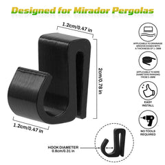 PETG outdoor light clips weather resistant
