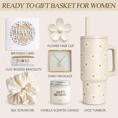 Daisy tumbler gift box packaging for women