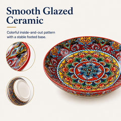 8 inch wide shallow bowls for pasta and salads