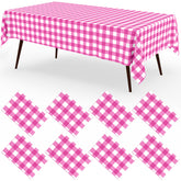 misaya buffalo disposable table cloth 8-pack 54x108 inches