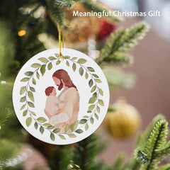 White ribbon string attached for Miscarriage Baby Loss Ornament