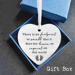 Miscarriage support gift ornament with two hanging options