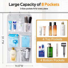Shampoo and soap holding 8 pockets in MISSLO organizer
