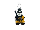 Missouri Christmas Tigers Snowman Ornament size 5.25 x 3.5 inches hanging ornament