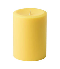 Mister Candle citronella pillar candle 3x4 inches yellow