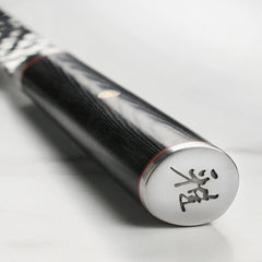 Honbazuke sharpened 12 degree double bevel edge prep knife