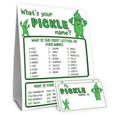 MJSXY pickle party decorations sign 5x7 inch double sided
