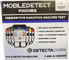 Removable swab for sampling in the pouch test kit