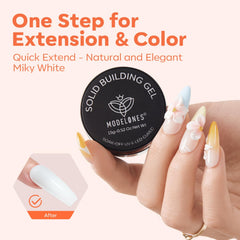 Nail art builder gel for 3D sculpting and extensions