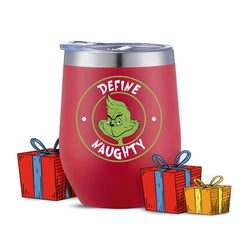 Modern Elegance Christmas Tumbler 12oz red with lid