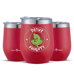 Modern Elegance Christmas Tumbler 12oz red with brush