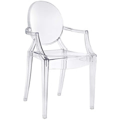 Modway Casper clear chair for contemporary decor