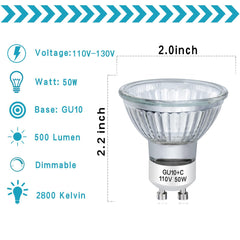Two halogen bulbs MOFALA candle warmer