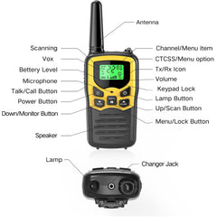 Detachable belt clip on MOICO walkie talkies