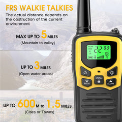 Outdoor use MOICO walkie talkies range up to 3 miles