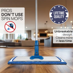 Mojave dust mop pad included for dry dusting