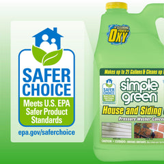 Algae and moss discoloration remover for siding