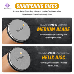 Ceramic disc 3000 close-up Molinalia sharpener