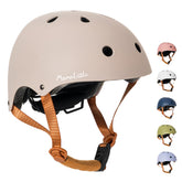 MomnLittle Kids Bike Helmet size X-Small in warm grey