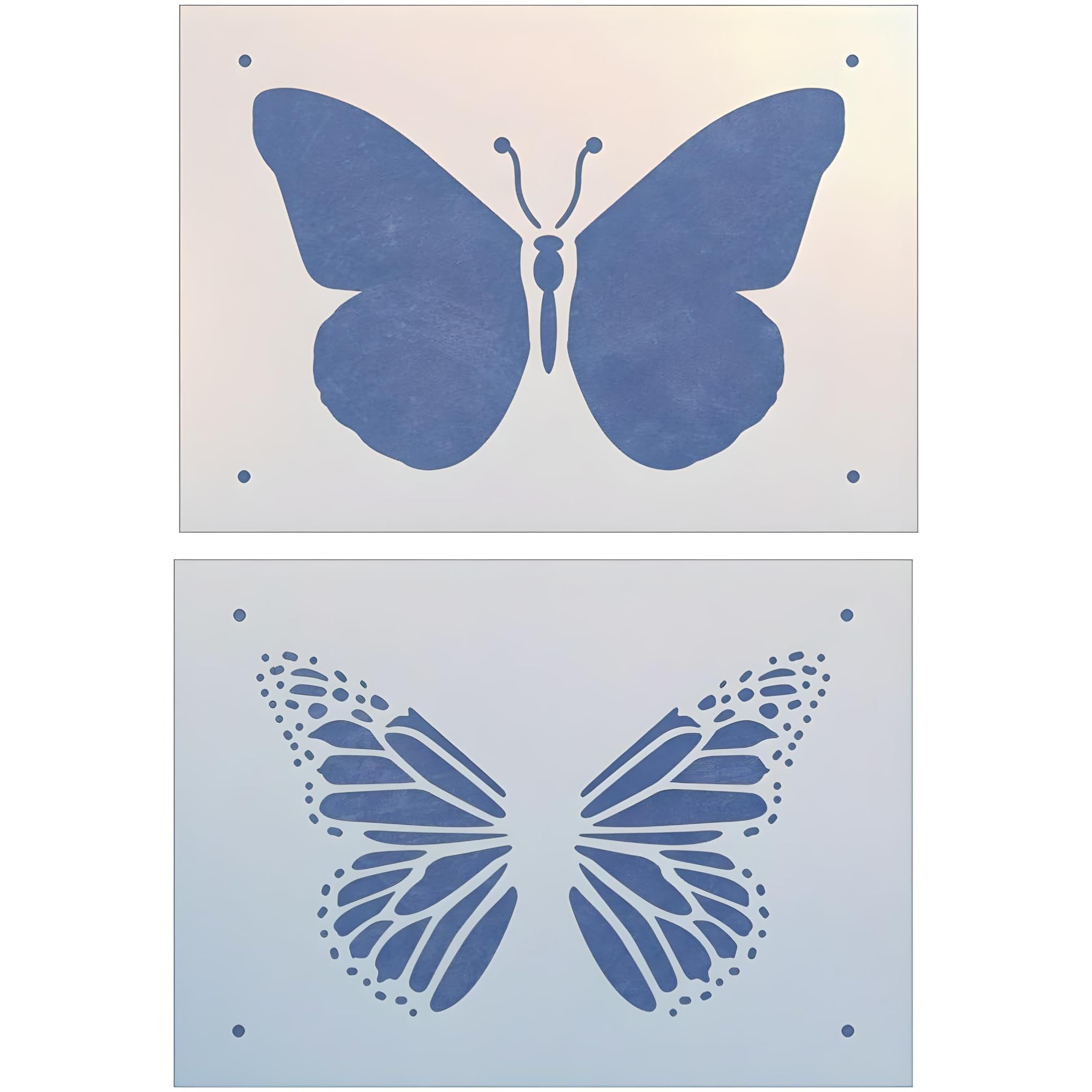 Monarch Butterfly 4 Stencil Template design on reusable Mylar sheet