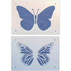Monarch Butterfly 4 Stencil Template design on reusable Mylar sheet