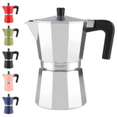 Mongdio stovetop espresso maker on kitchen counter