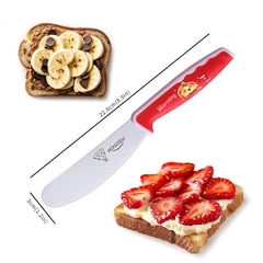 MONGSEW 4-7 inch stainless steel spreader serrated edge