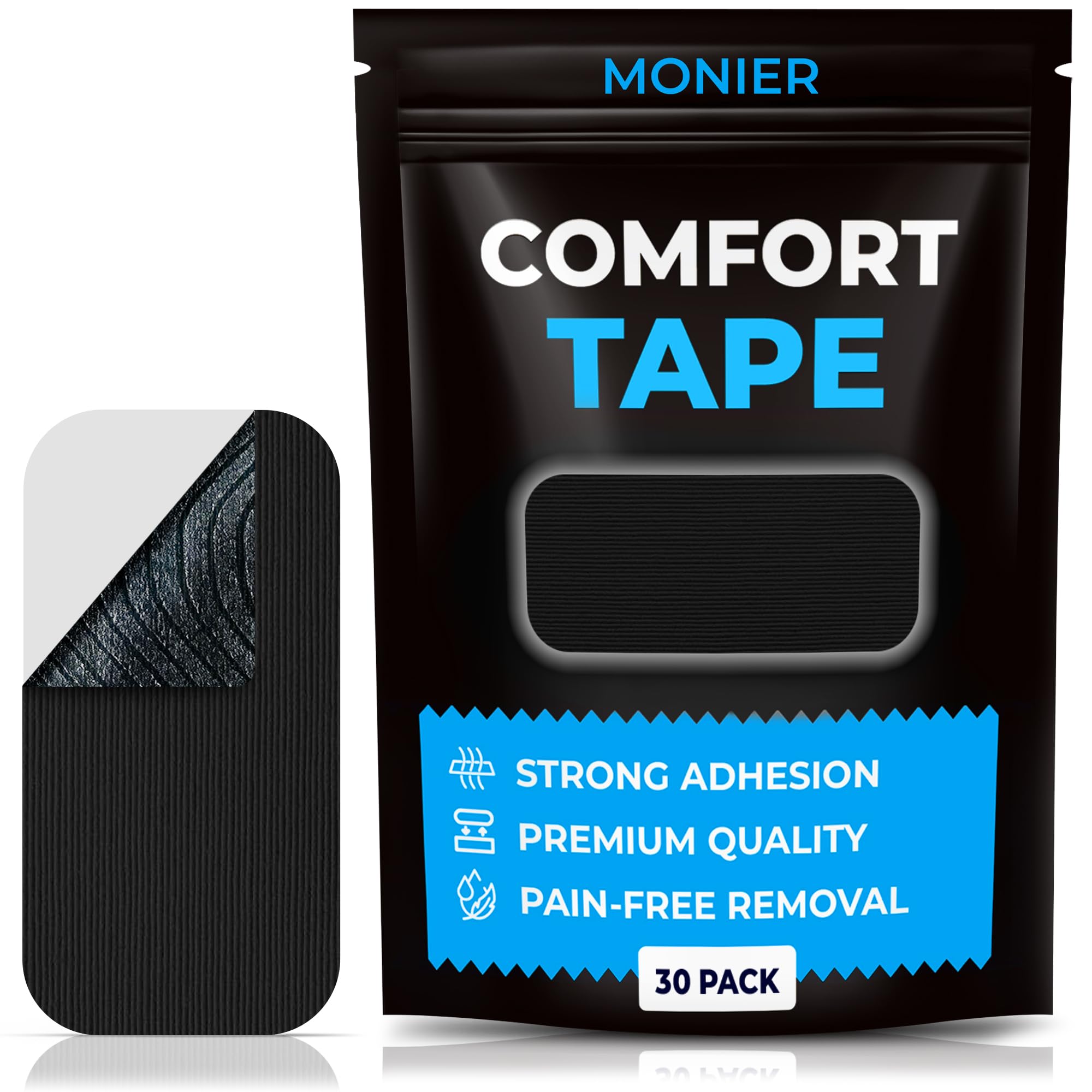 Monier Micropore Tape black 30 pack for medical use
