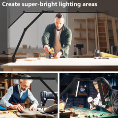 Monitor light bar with remote dimming