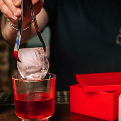 Monogram ice cube mold for whiskey and cocktails