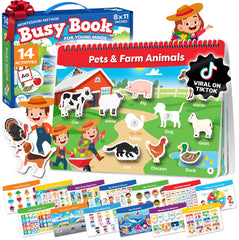 Montessori Busy Book for Toddlers 3-5 ready to use