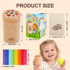 Montessori Sensory Sorting Activity made of beechwood