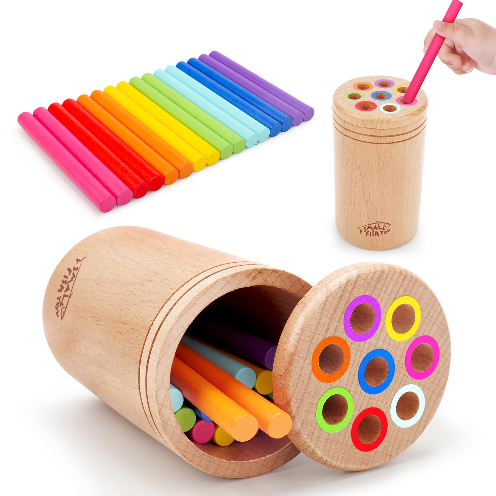 Montessori Toys active kids wooden design for 2-3 year olds