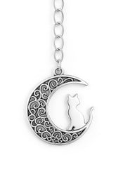 Moon Cat Tea Infuser Mesh Ball in cup for brewing