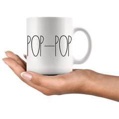 Moon9xx POP-POP Mug Gifts family coffee mug for Mothers Day and Fathers Day