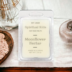 Moonflower Nectar Soy Wax Melts hand poured floral fruity scent packaging