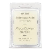 Moonflower Nectar Soy Wax Melts product image showing 2.6 oz and six cubes