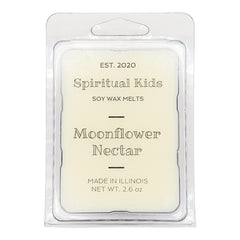 Moonflower Nectar Soy Wax Melts product image showing 2.6 oz and six cubes