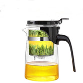 MOORCHOCO 500ML glass teapot with detachable infuser and filter