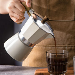 MORDEN MS Moka Pot white 6 cup capacity 10 oz