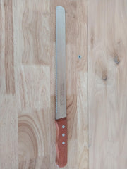 12 Inch bread knife with hardwood handle More EStore