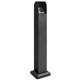 morningro disposal outdoor standing trash can front view